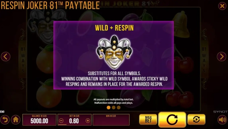 Respin Joker 81 Bezplatna Demo 4