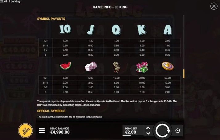 Le King Bezplatna Demo 3