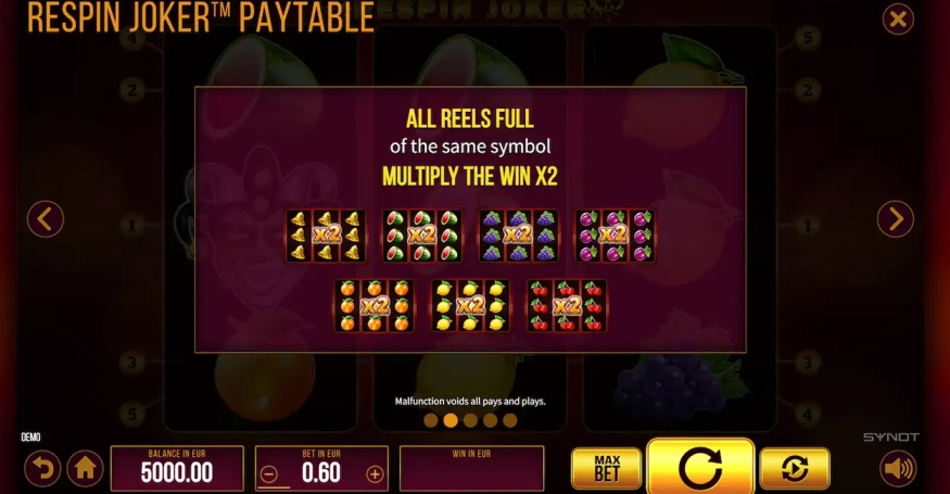 Respin Joker Bezplatna Demo 4