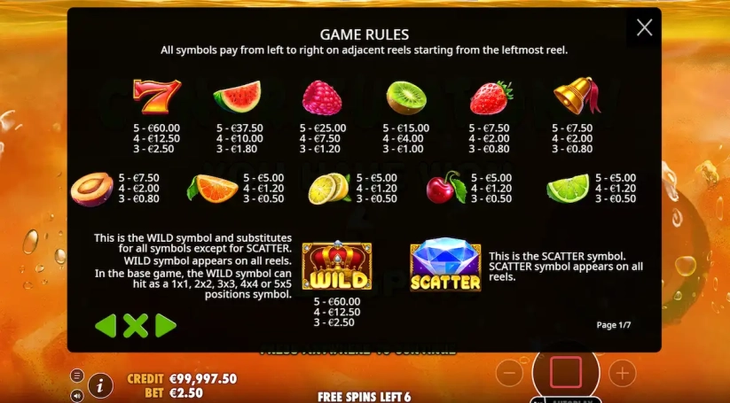 Juicy Fruits Bezplatna Demo 3