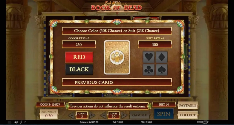 Book Of Dead Bezplatna Demo 3