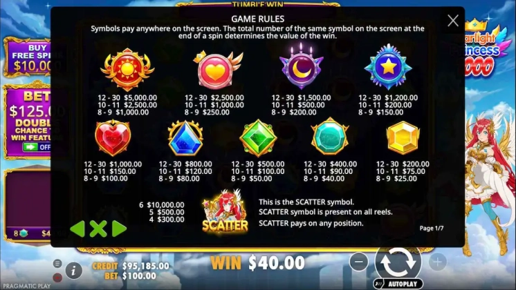 Starlight Princess 1000 Bezplatna Demo 3